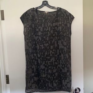 Silver grey/ black shift dress